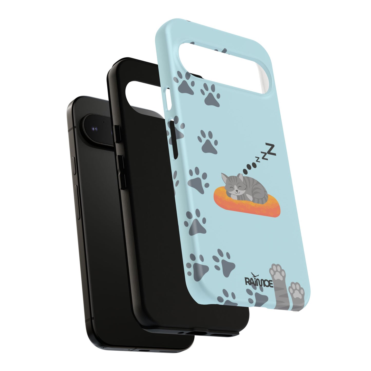Snoozy Kitty - Funda resistente mate para Google Pixel