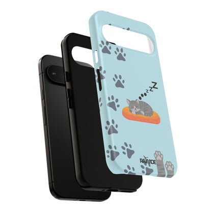 Snoozy Kitty - Funda resistente mate para Google Pixel