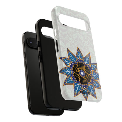 Blue Bloom - Funda resistente para Google Pixel (brillante)