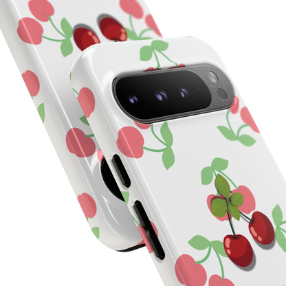 Funda resistente Red Cherry para Google Pixel (brillante)