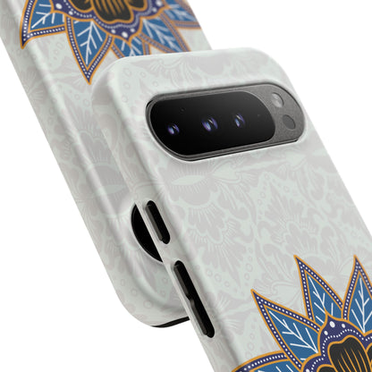 Blue Bloom - Funda resistente mate para Google Pixel