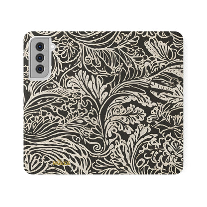 Funda con tapa para Samsung Galaxy con diseño de hoja