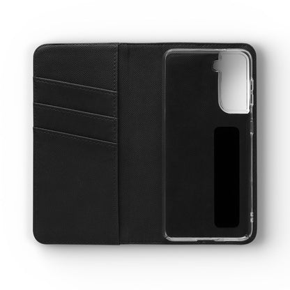 Blue Bloom - Funda con tapa para Samsung Galaxy