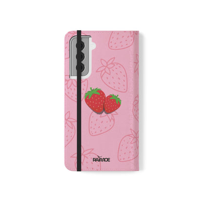 Fresa jugosa - Funda con tapa para Samsung Galaxy