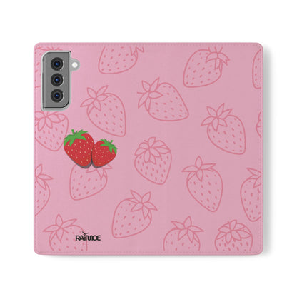 Fresa jugosa - Funda con tapa para Samsung Galaxy