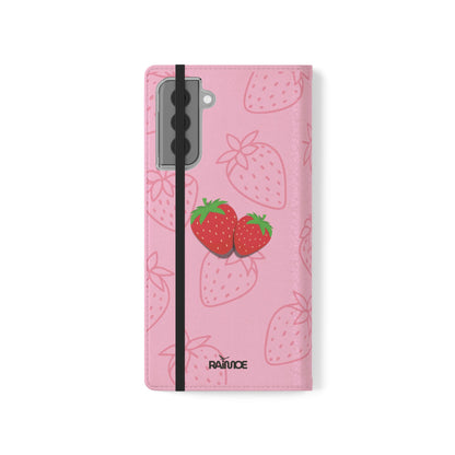Fresa jugosa - Funda con tapa para Samsung Galaxy