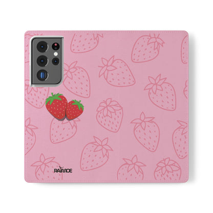 Fresa jugosa - Funda con tapa para Samsung Galaxy