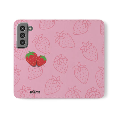 Fresa jugosa - Funda con tapa para Samsung Galaxy