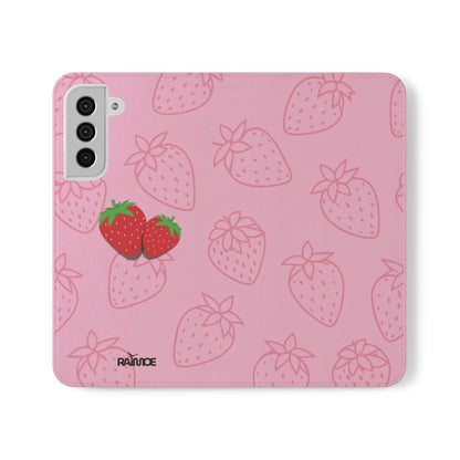 Fresa jugosa - Funda con tapa para Samsung Galaxy