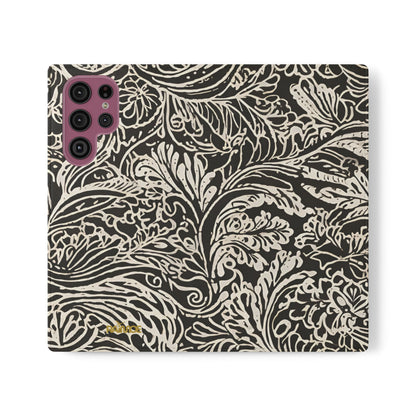 Funda con tapa para Samsung Galaxy con diseño de hoja