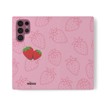 Fresa jugosa - Funda con tapa para Samsung Galaxy