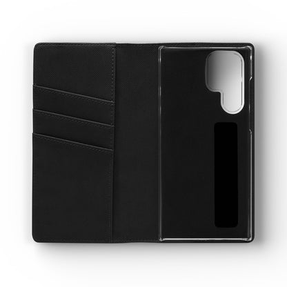 Blue Bloom - Funda con tapa para Samsung Galaxy