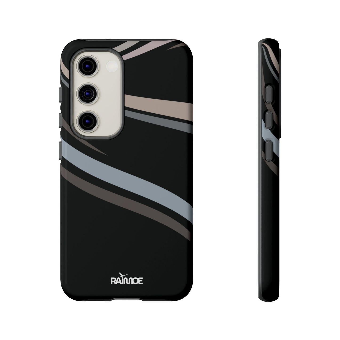 Funda rígida brillante para Samsung Galaxy con líneas onduladas
