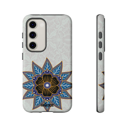 Blue Bloom - Funda resistente para Samsung Galaxy (brillante)