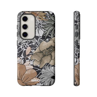 Funda rígida para Samsung Galaxy (brillante) con diseño floral rústico