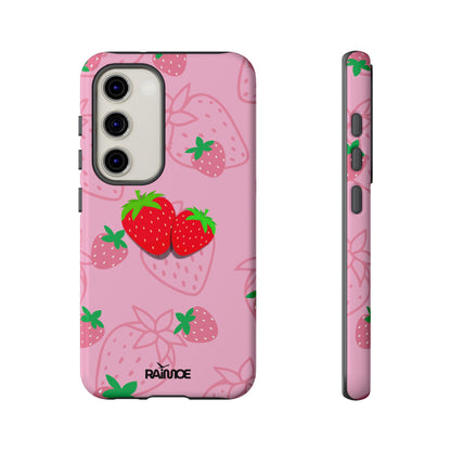 Fresa Jugosa - Funda Resistente para Samsung Galaxy (Brillante)