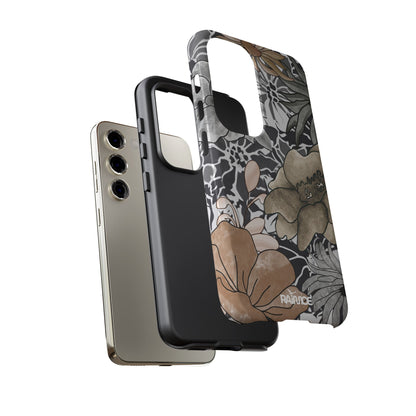 Funda rígida para Samsung Galaxy (brillante) con diseño floral rústico