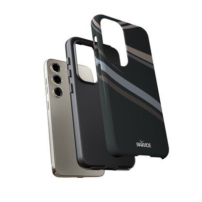 Funda rígida brillante para Samsung Galaxy con líneas onduladas