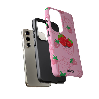 Fresa Jugosa - Funda Resistente para Samsung Galaxy (Brillante)