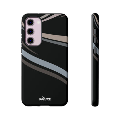 Funda rígida brillante para Samsung Galaxy con líneas onduladas
