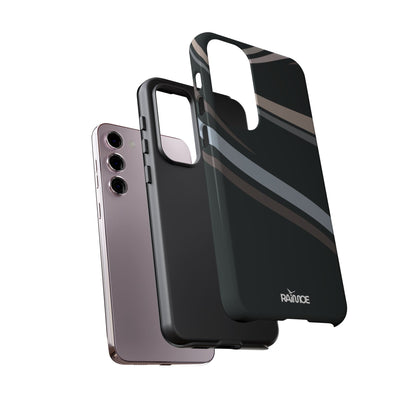 Funda rígida brillante para Samsung Galaxy con líneas onduladas