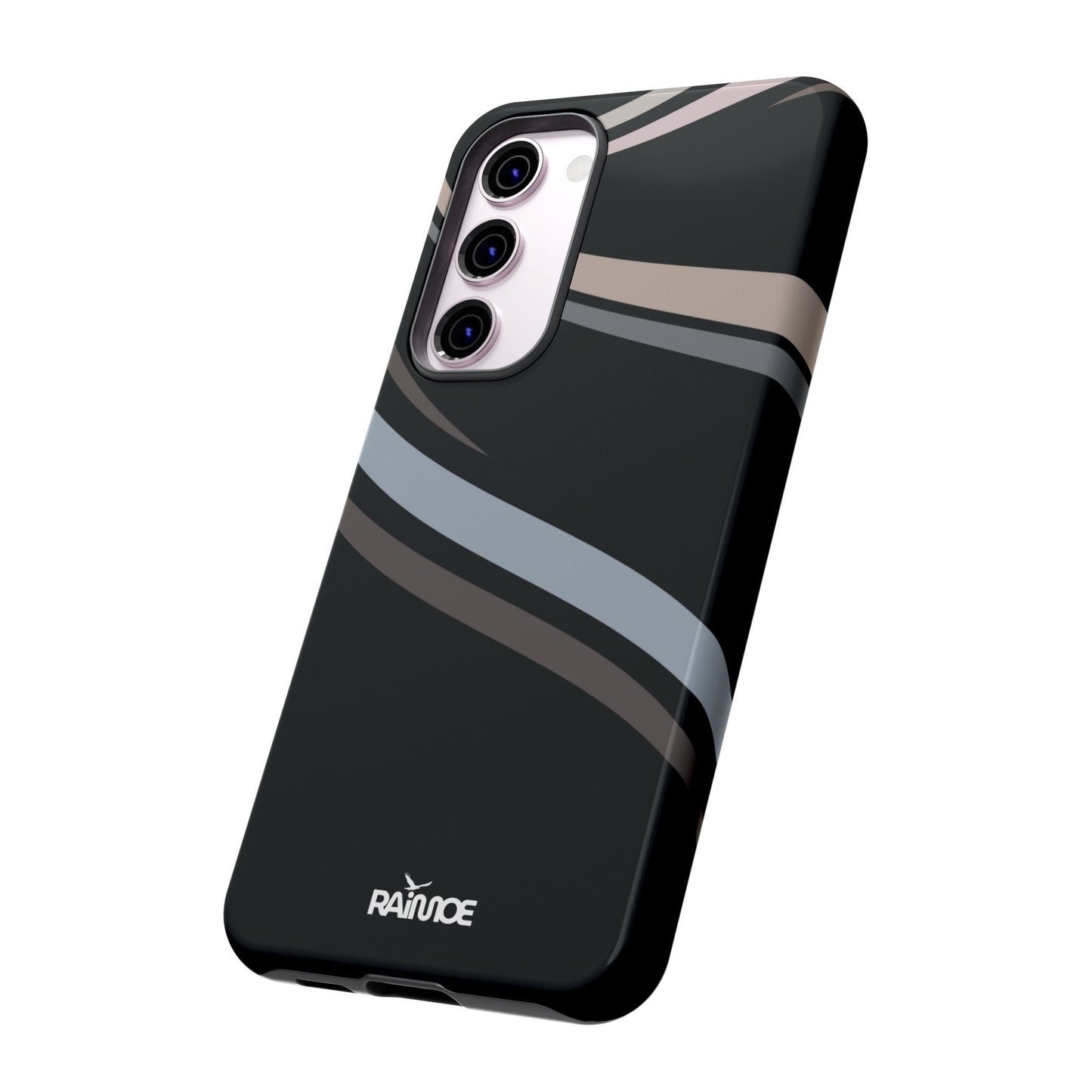 Funda rígida brillante para Samsung Galaxy con líneas onduladas