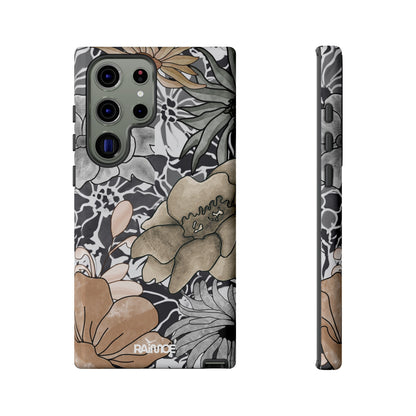 Funda rígida para Samsung Galaxy (brillante) con diseño floral rústico