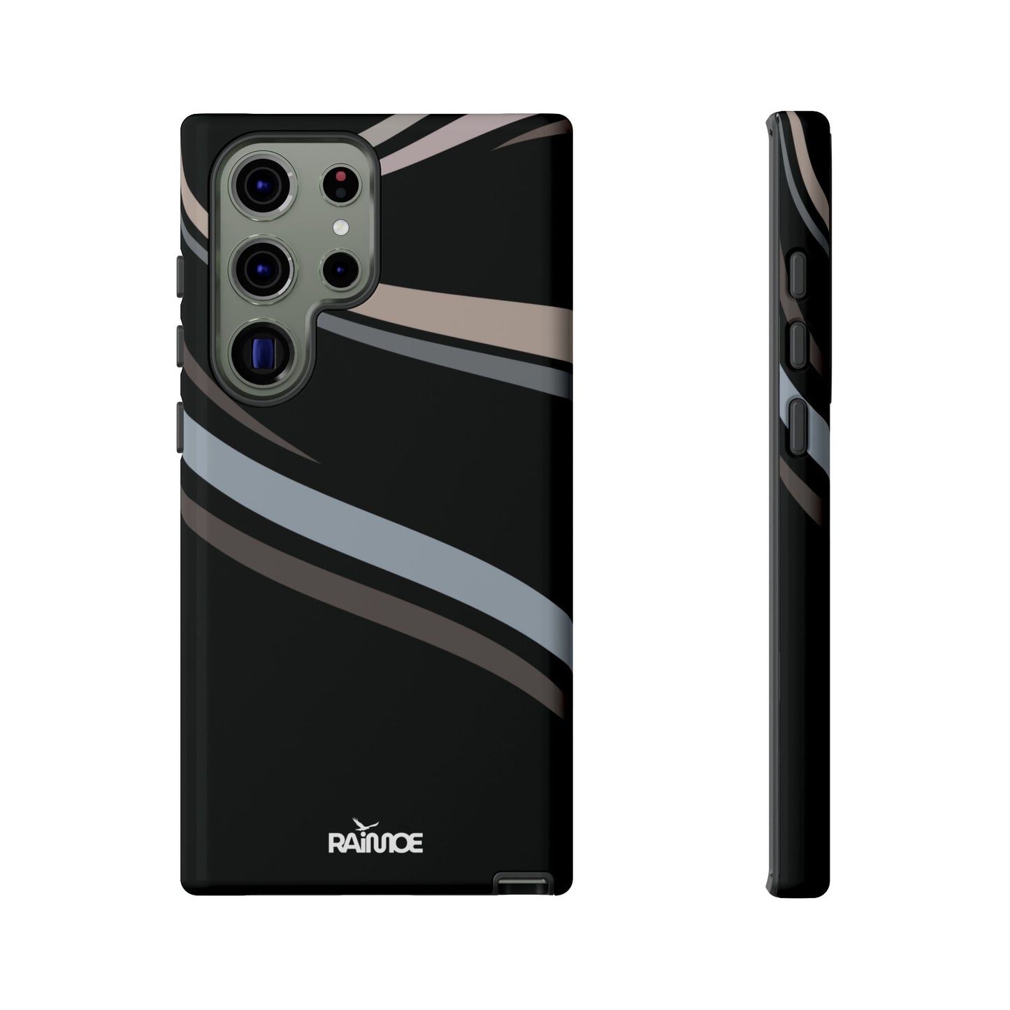 Funda rígida brillante para Samsung Galaxy con líneas onduladas