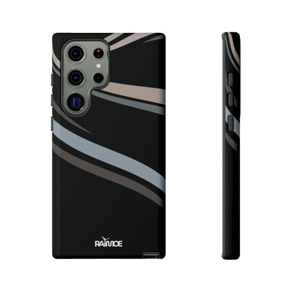 Funda rígida brillante para Samsung Galaxy con líneas onduladas