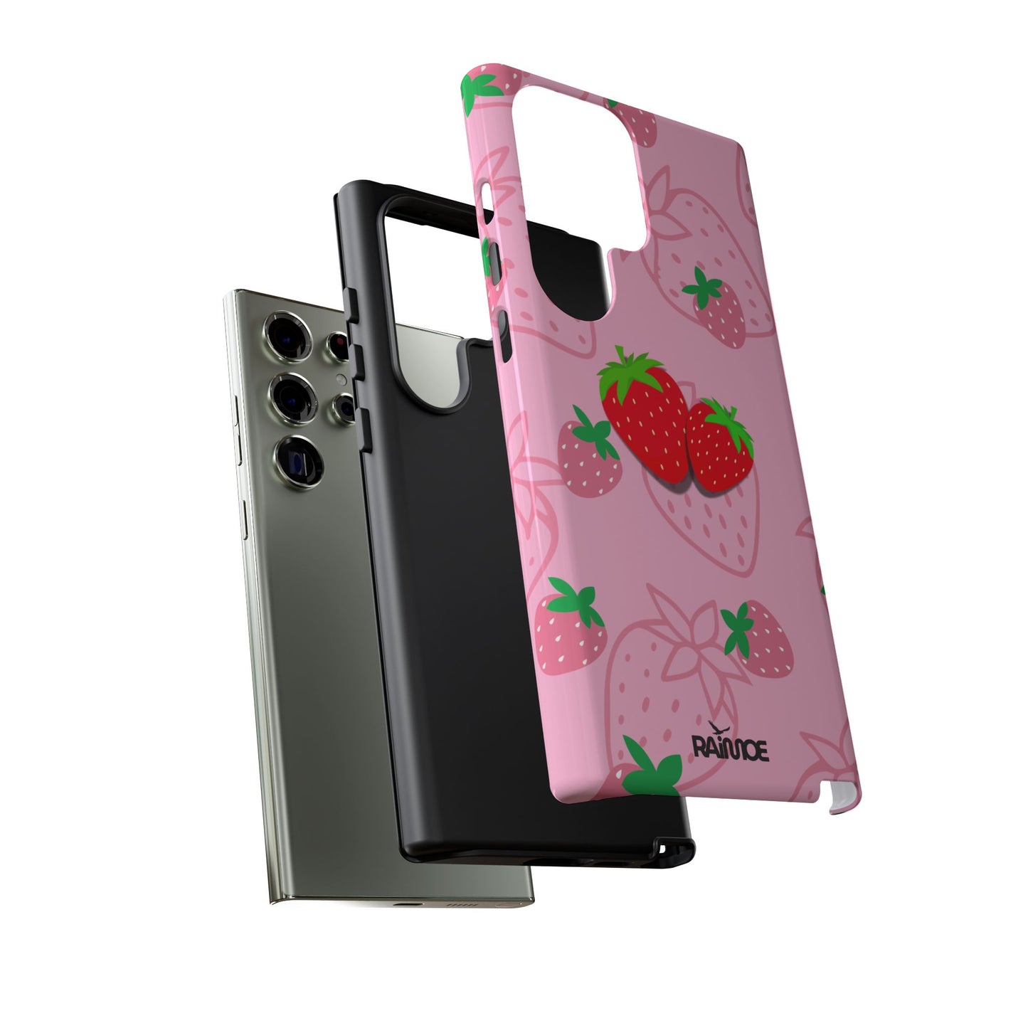 Fresa Jugosa - Funda Resistente para Samsung Galaxy (Brillante)