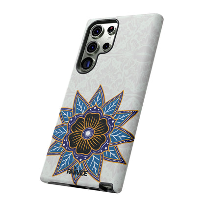 Funda resistente Blue Bloom para Samsung Galaxy (mate)