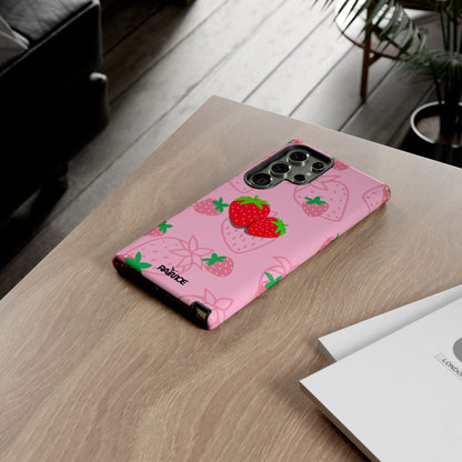 Fresa Jugosa - Funda Resistente para Samsung Galaxy (Brillante)