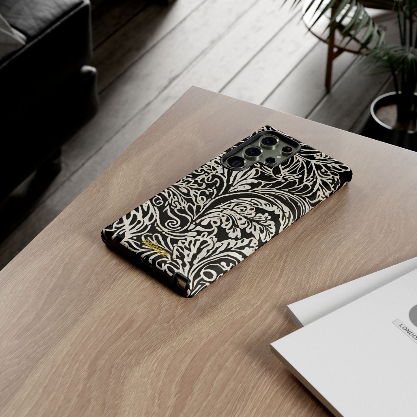 Funda resistente mate para Samsung Galaxy con efecto Leaf Stroke