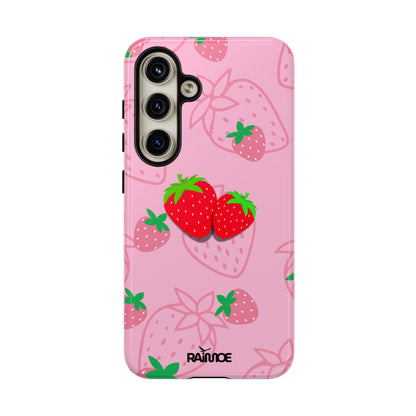 Fresa Jugosa - Funda Resistente para Samsung Galaxy (Brillante)