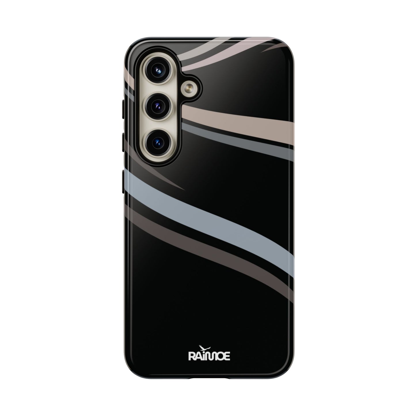 Funda rígida brillante para Samsung Galaxy con líneas onduladas