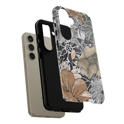 Funda rígida para Samsung Galaxy (brillante) con diseño floral rústico
