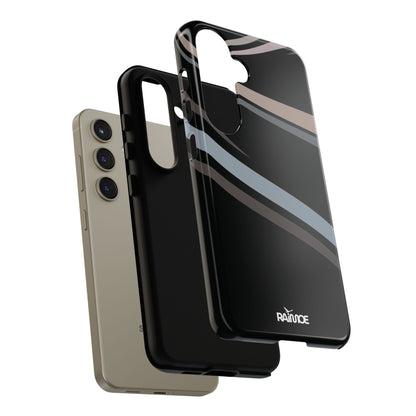 Funda rígida brillante para Samsung Galaxy con líneas onduladas