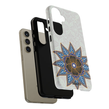 Funda resistente Blue Bloom para Samsung Galaxy (mate)