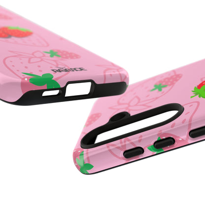 Fresa Jugosa - Funda Resistente para Samsung Galaxy (Brillante)