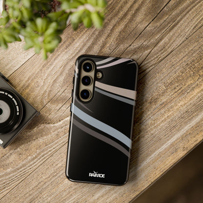 Funda rígida brillante para Samsung Galaxy con líneas onduladas