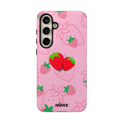 Fresa Jugosa - Funda Resistente para Samsung Galaxy (Brillante)