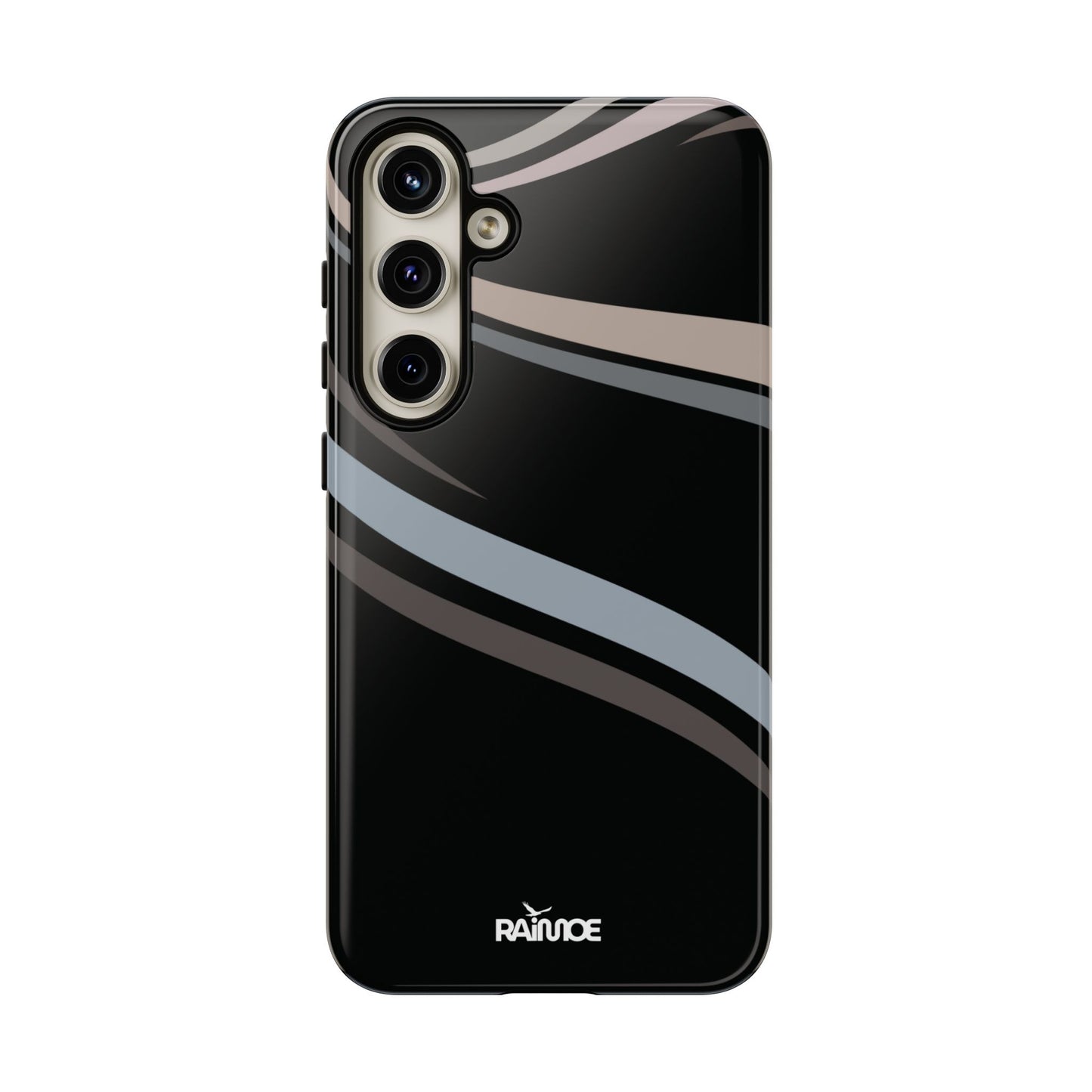 Funda rígida brillante para Samsung Galaxy con líneas onduladas