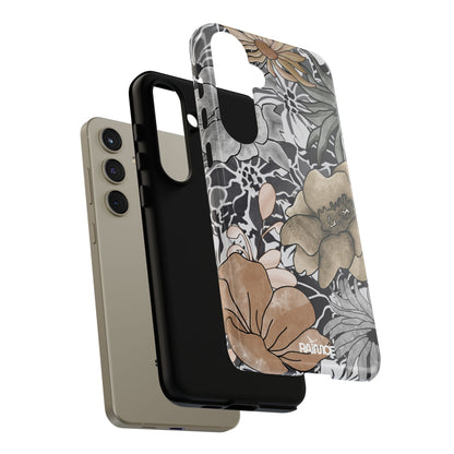 Funda rígida para Samsung Galaxy (brillante) con diseño floral rústico