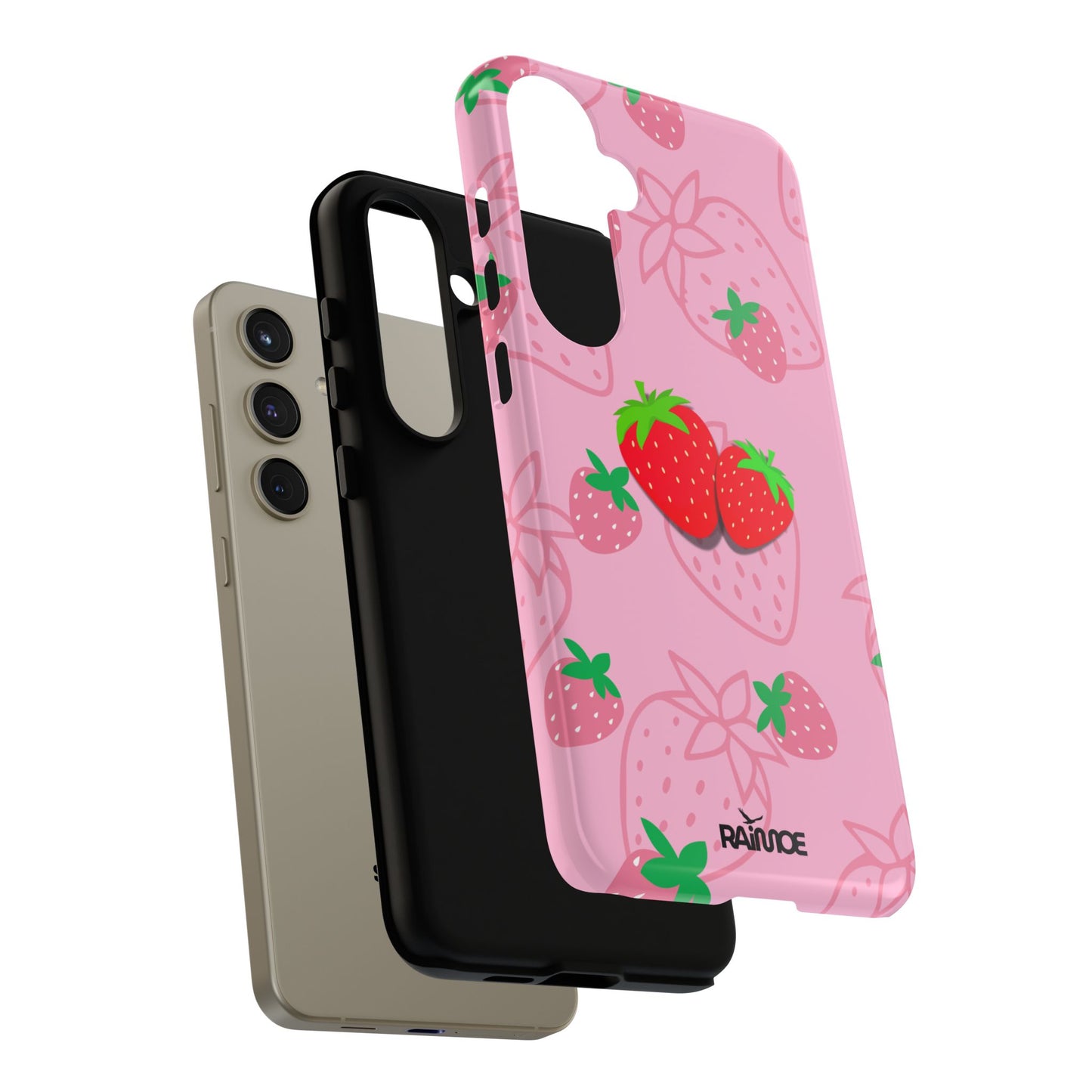 Fresa Jugosa - Funda Resistente para Samsung Galaxy (Brillante)