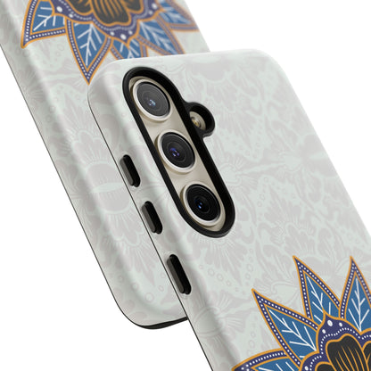 Funda resistente Blue Bloom para Samsung Galaxy (mate)