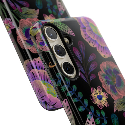 ピンク ルミナ - Samsung Galaxy タフケース (光沢)