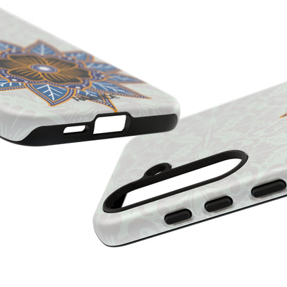 Funda resistente Blue Bloom para Samsung Galaxy (mate)