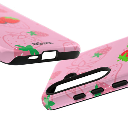 Fresa Jugosa - Funda Resistente para Samsung Galaxy (Brillante)