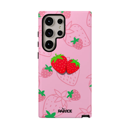 Fresa Jugosa - Funda Resistente para Samsung Galaxy (Brillante)