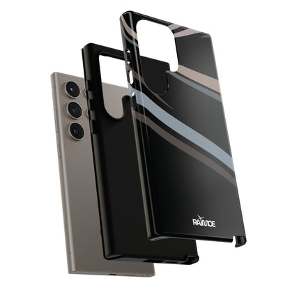 Funda rígida brillante para Samsung Galaxy con líneas onduladas